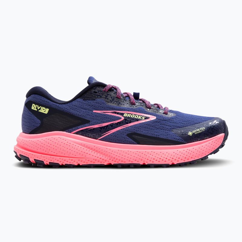 Brooks Divide 5 GTX dámské běžecké boty grey blue/pink/lime 9