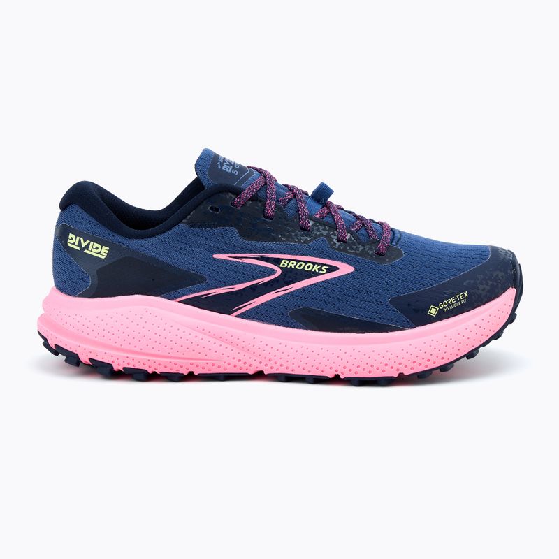 Brooks Divide 5 GTX dámské běžecké boty grey blue/pink/lime 2