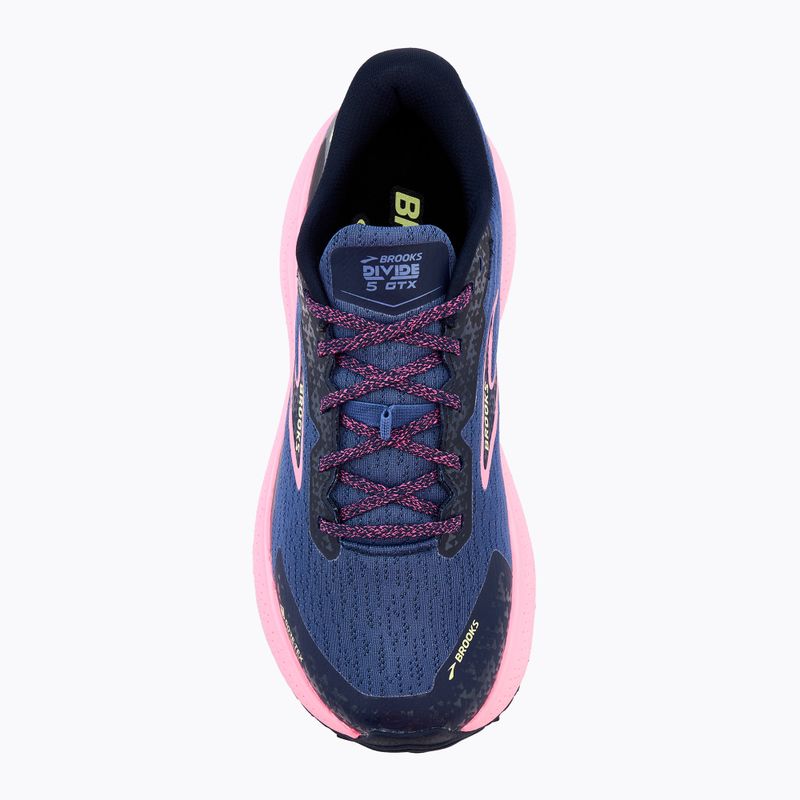 Brooks Divide 5 GTX dámské běžecké boty grey blue/pink/lime 5