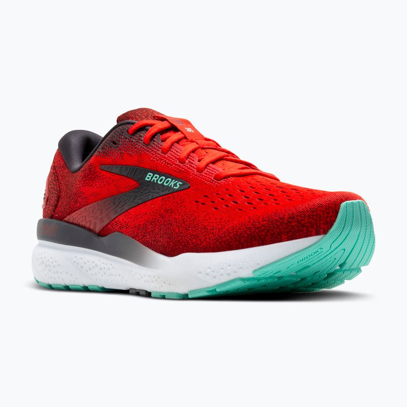 Brooks Ghost 16 pánské běžecké boty fiery red/ebony/cockatoo 8