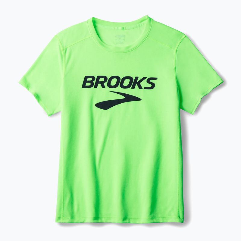 Pánské běžecké tričko Brooks Distance 3.0 neo limeade/brooks logo 6