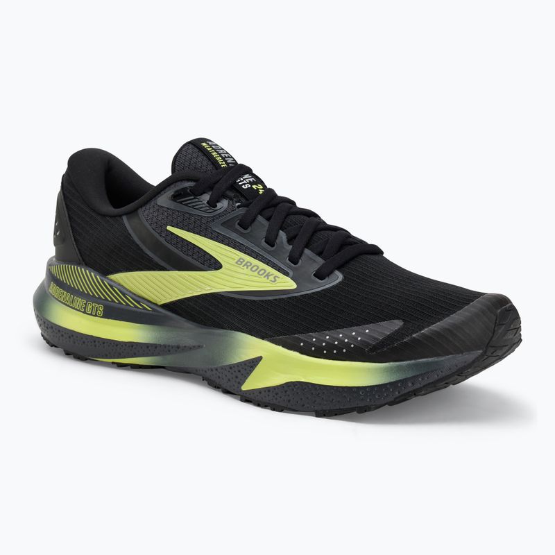 Pánské běžecké boty Brooks Adrenaline GTS 24 Weatherized black/ebony/new yellow