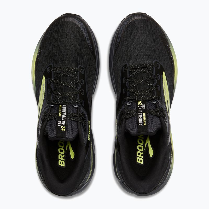 Pánské běžecké boty Brooks Adrenaline GTS 24 Weatherized black/ebony/new yellow 12