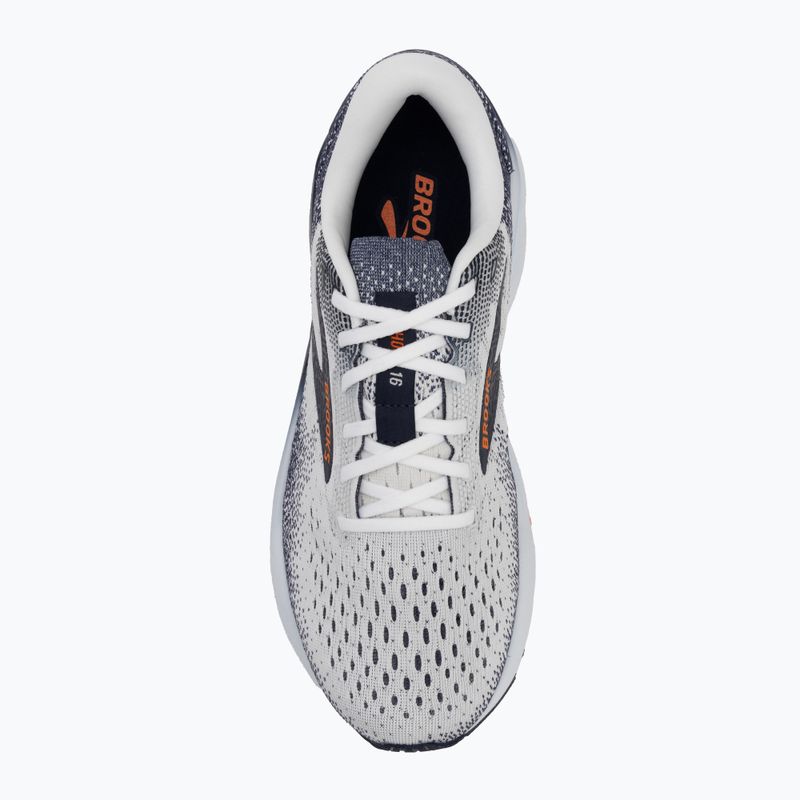 Pánské běžecké boty Brooks Ghost 16 white/peacoat/orange 5