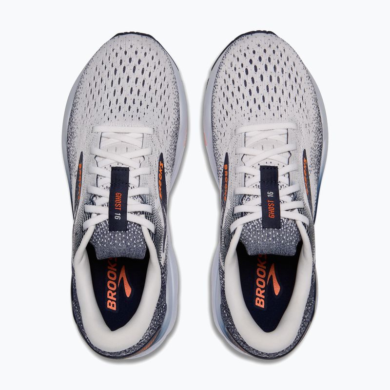 Pánské běžecké boty Brooks Ghost 16 white/peacoat/orange 11