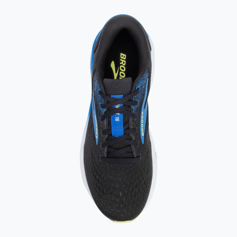 Pánské běžecké boty Brooks Ghost 16 black/cobalt/neo yellow 5