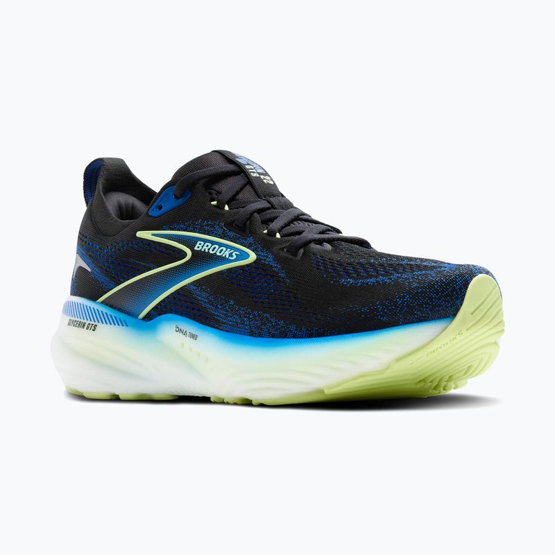 Pánské běžecké boty Brooks Glycerin GTS 22 black/cobalt/neo yellow 8