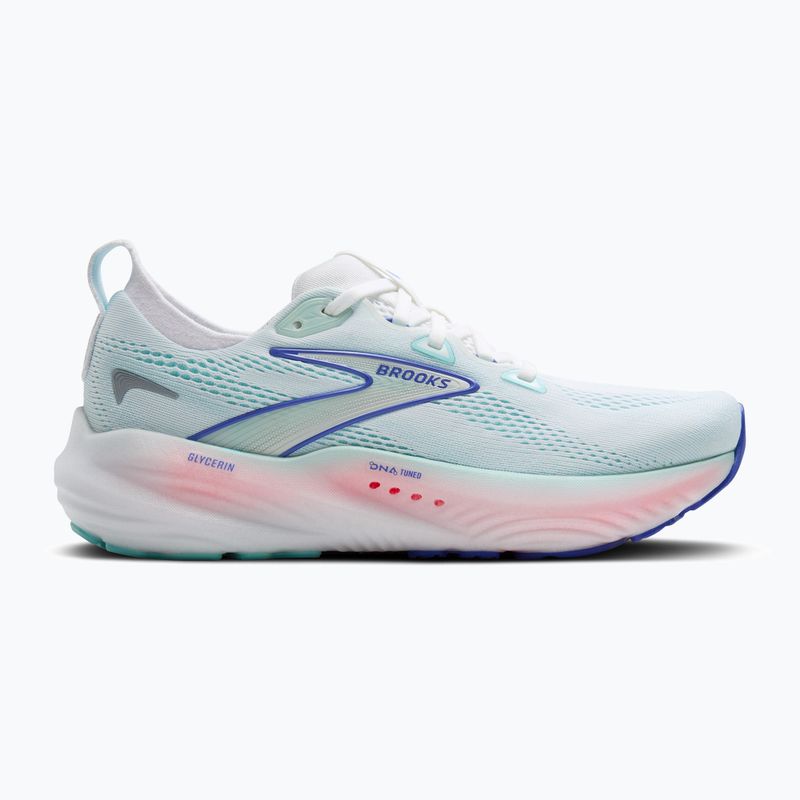 Dámské běžecké boty Brooks Glycerin 22 wide fit white/limpet shell/amparo blue 9