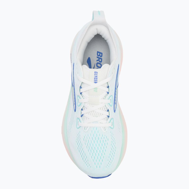 Dámské běžecké boty Brooks Glycerin 22 wide fit white/limpet shell/amparo blue 5