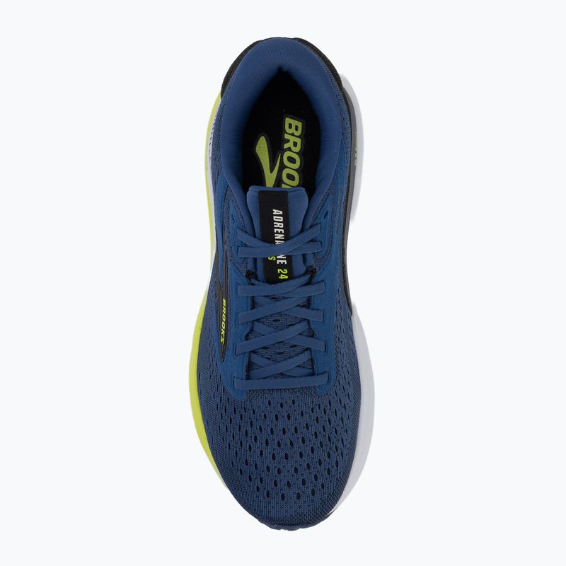 Pánské běžecké boty Brooks Adrenaline GTS 24 navy peony/black/acid lime 5