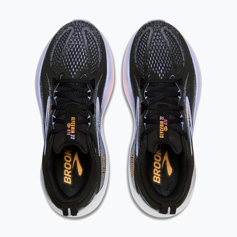 Běžecké boty Brooks Glycerin GTS 22 black/blue heron/orange 8
