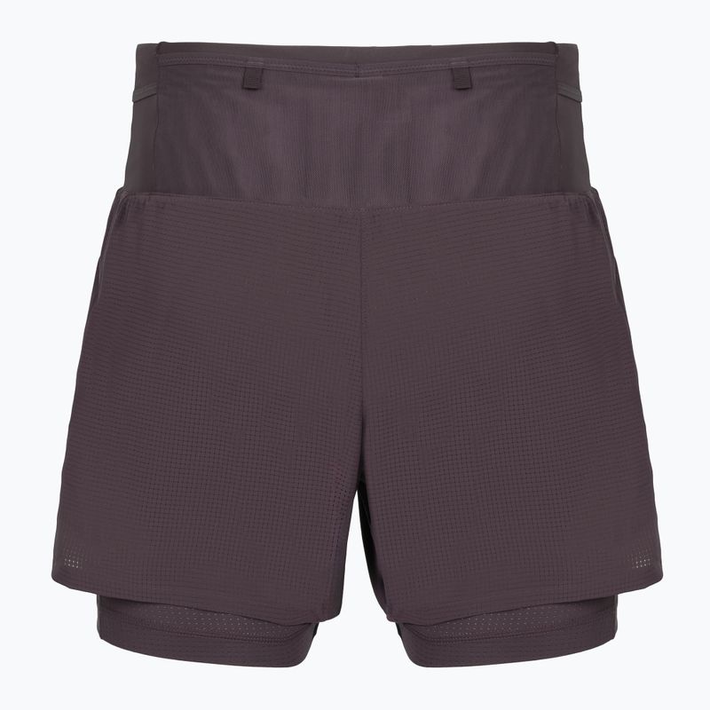Pánské běžecké šortky Brooks High Point 5" 2IN1 2.0 dark russet 2