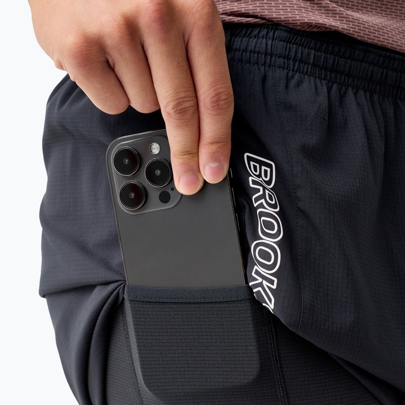 Pánské běžecké šortky Brooks Cascadia 2-in-1 Short black 5