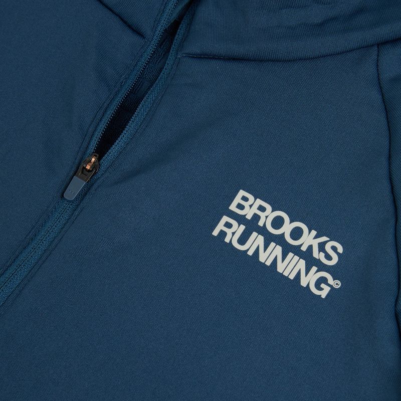 Pánská běžecká mikina Brooks Thermal Reflective 1/2 Zip blue 3