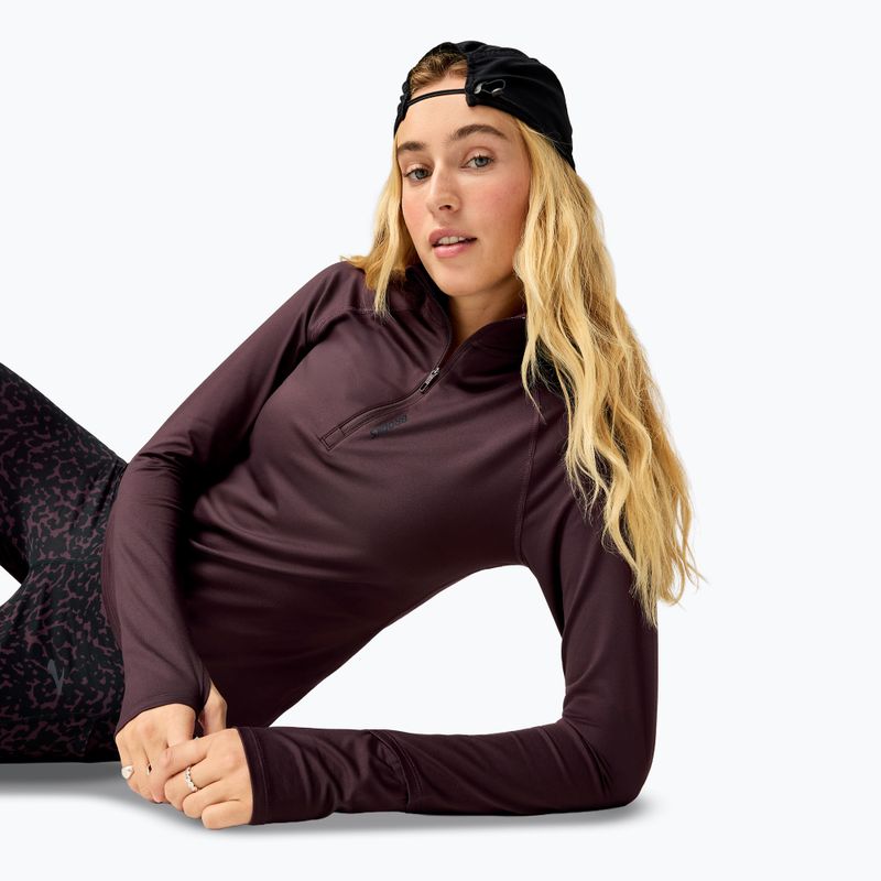 Dámská běžecká mikina Brooks Dash 1/2 Zip 3.0 brown 3