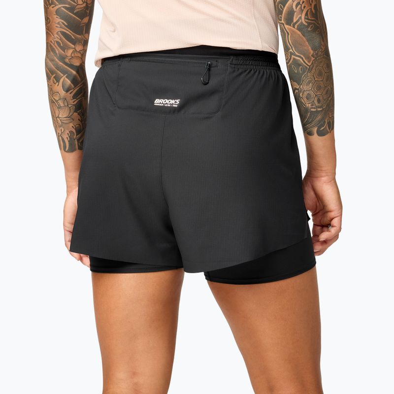 Dámské běžecké šortky Brooks Cascadia 2-in-1 Short black 2