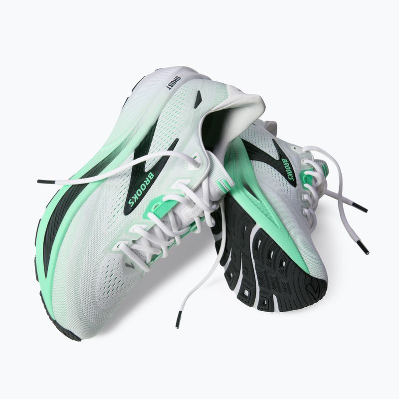 Pánské běžecké boty Brooks Ghost 18 white/spring bud/spruce 6