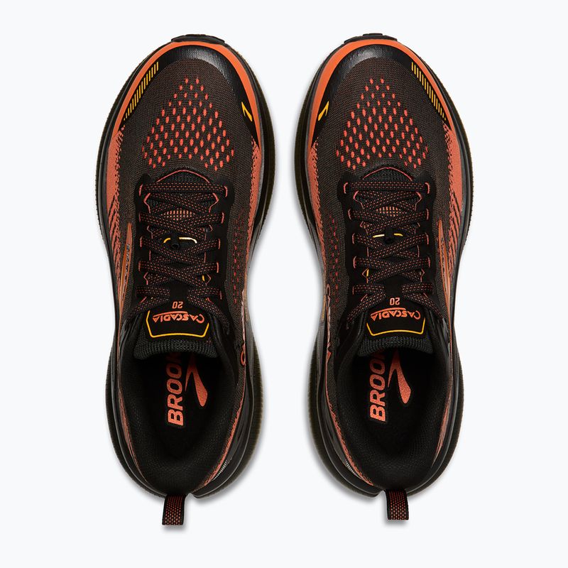 Pánské běžecké boty Brooks Cascadia 20 black/tigerlily/orange 5