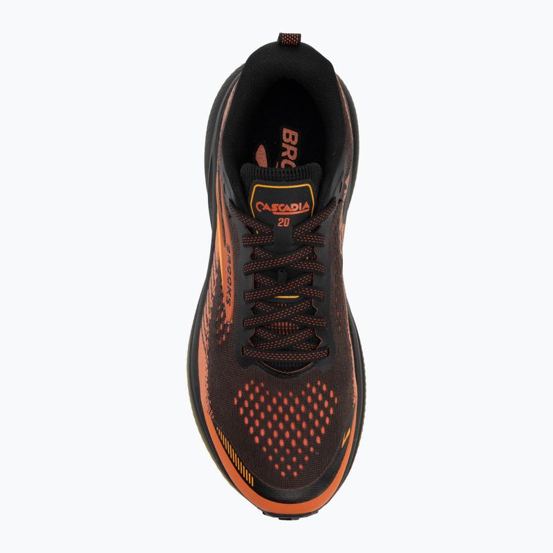Pánské běžecké boty Brooks Cascadia 20 black/tigerlily/orange 5