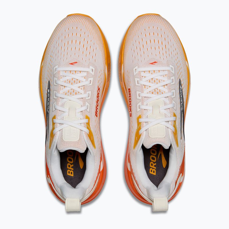 Pánské běžecké boty Brooks Ghost Max 4 white/orange/red 5