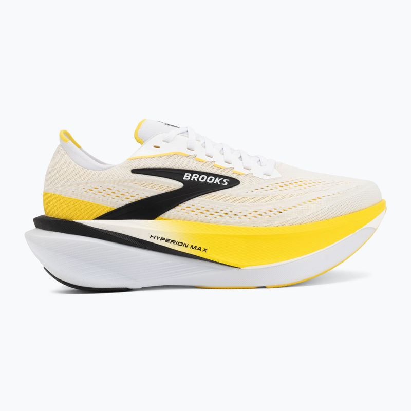 Pánské běžecké boty Brooks Hyperion Max 4 white/cyber yellow/black 2