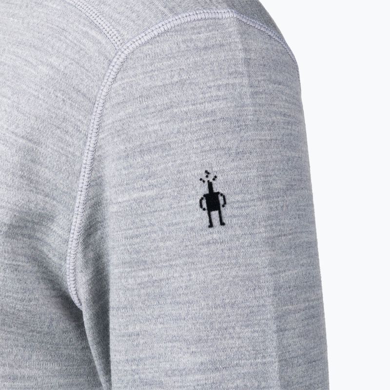 Pánská termoakční mikina Smartwool Merino 250 Baselayer Crew Boxed světle šedý melír 4