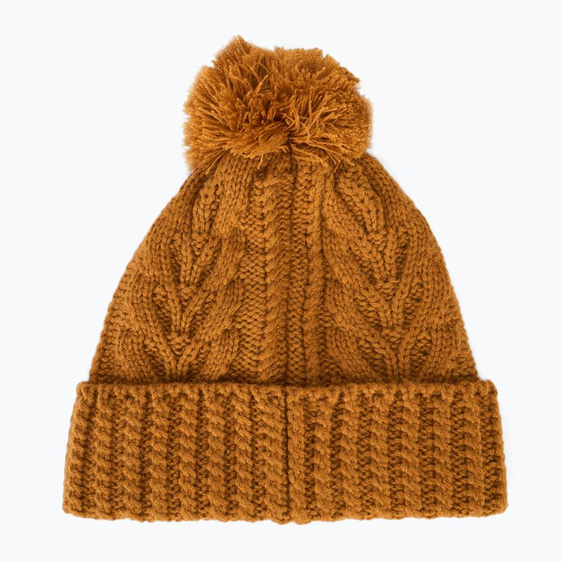 Dámská zimní čepice Timberland Cable Premium Pom Beanie wheat 2