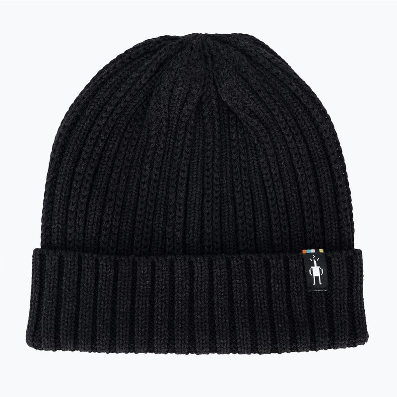 Zimní čepice Smartwool Rib Hat charcoal heather