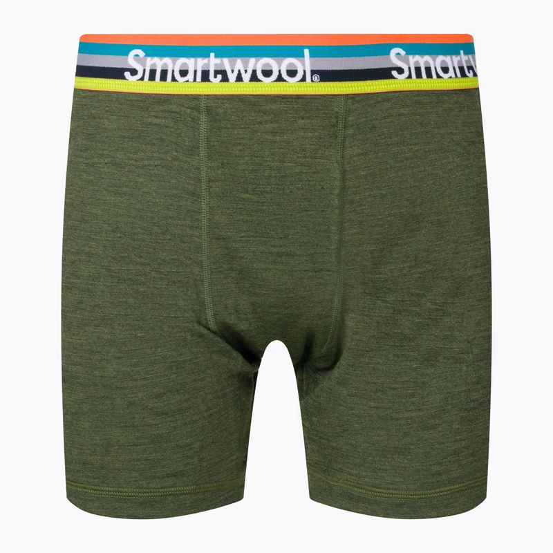 Pánské boxerky Smartwool Merino Sport Boxer Brief Boxované termální boxerky zelené 17342