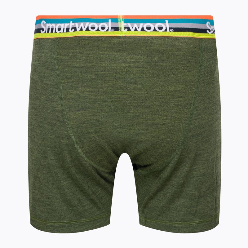 Pánské boxerky Smartwool Merino Sport Boxer Brief Boxované termální boxerky zelené 17342 2