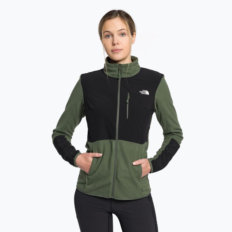 Dámská fleece mikina The North Face Diablo Midlayer černo-zelená NF0A5IHUWTQ1