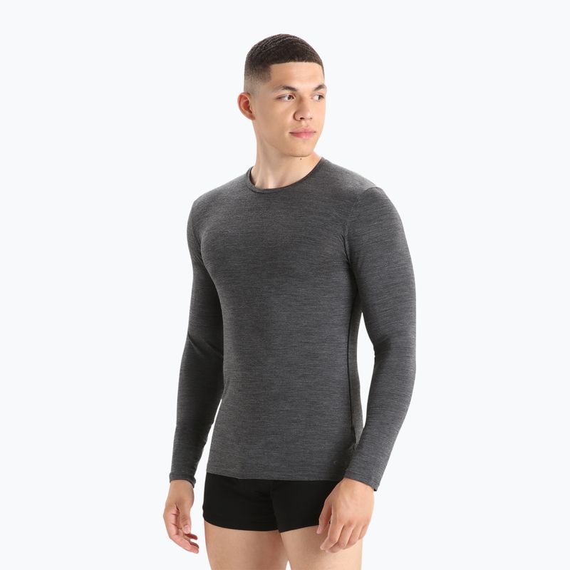 Pánské termo tričko Longsleeve icebreaker Merino 150 Anatomica Crewe jet heather