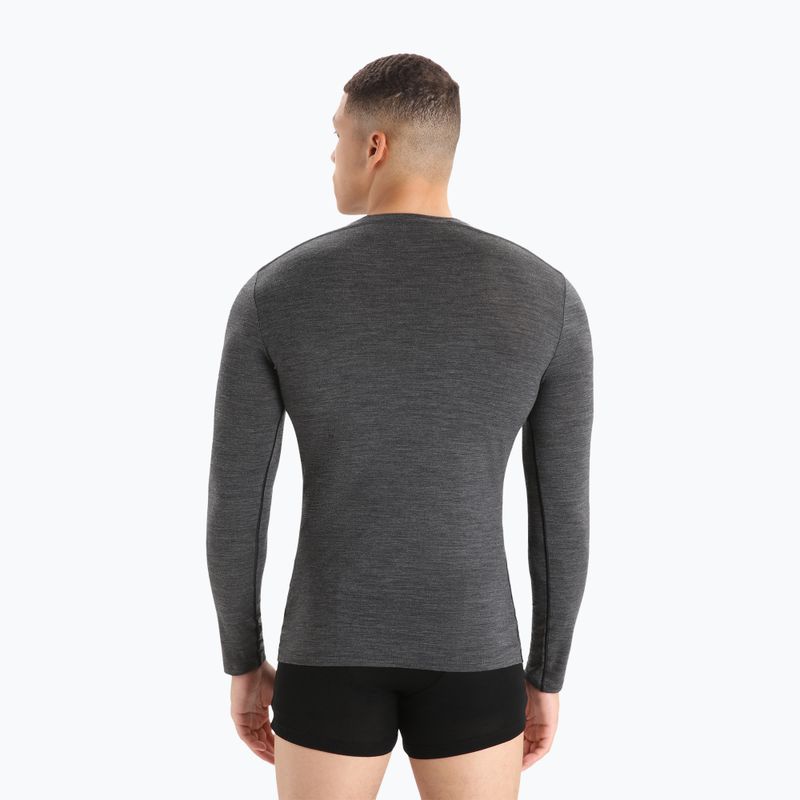 Pánské termo tričko Longsleeve icebreaker Merino 150 Anatomica Crewe jet heather 3