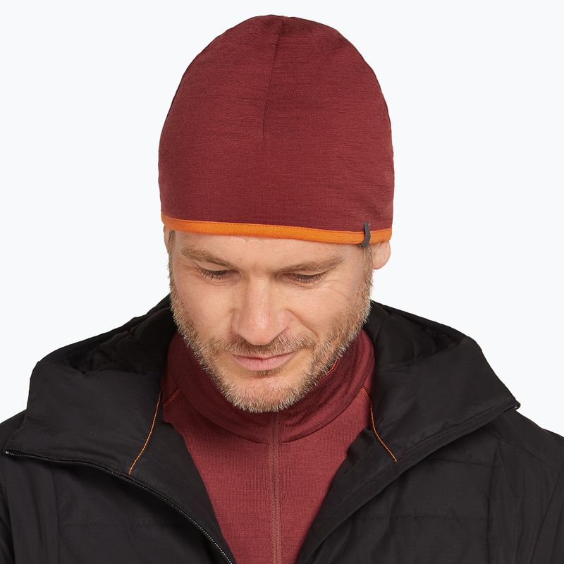 Zimní čepice Icebreaker Pocket Hat port/blaze 2