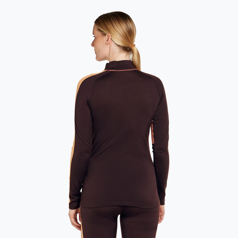 Dámské termo tričko Longsleeve Icebreaker 200 Oasis Sonebula High Neck bittersweet/cedar 3