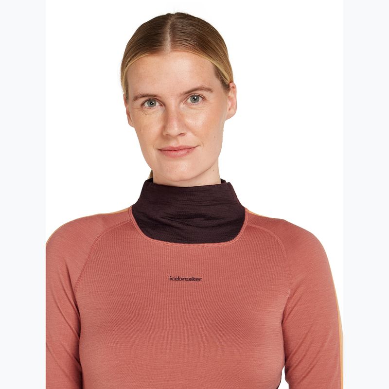 Dámská termoakční mikina icebreaker 200 Oasis Sonebula High Neck bittersweet/cedar 4