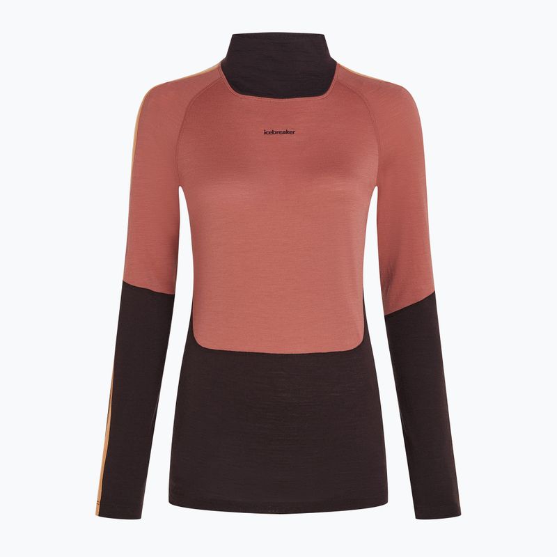 Dámská termoakční mikina icebreaker 200 Oasis Sonebula High Neck bittersweet/cedar 8