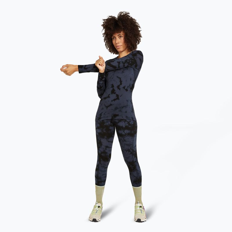 Dámské termo tričko longsleeve  icebreaker Merino 200 Oasis Crewe Cloud Dye graphite/black 2
