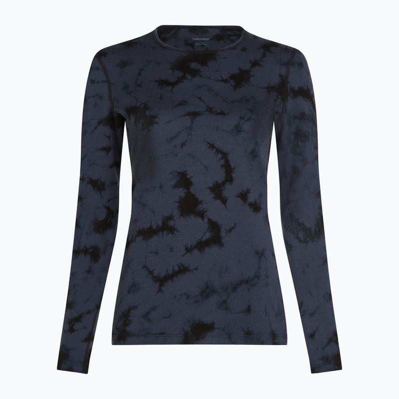 Dámské termo tričko longsleeve  icebreaker Merino 200 Oasis Crewe Cloud Dye graphite/black 7
