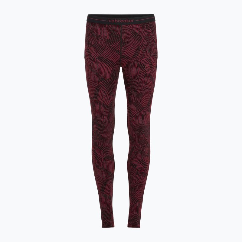 Dámské termo kalhoty Icebreaker Merino 260 Vertex Leggings Frozen Forms black/ port/j 7