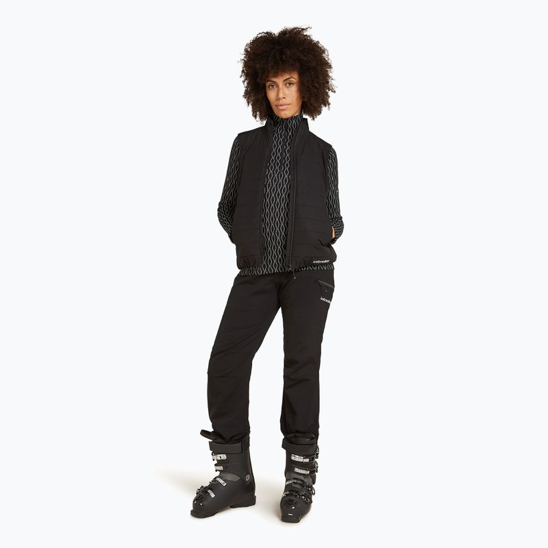 Dámská termoakční mikina icebreaker Merino 260 Vertex LS HZ On-Piste black/ snow/j 4