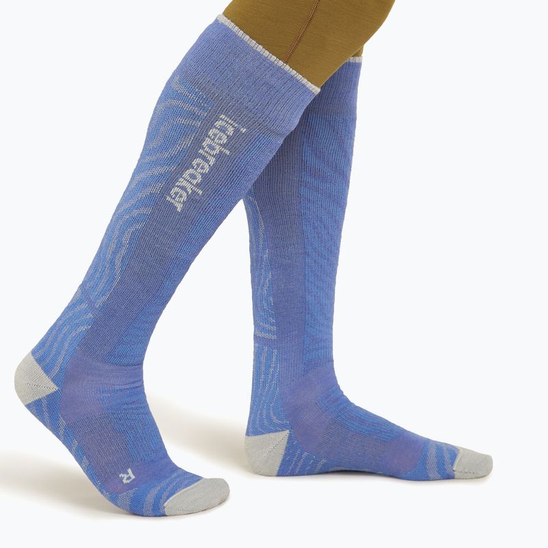 Pánské lyžařské ponožky Icebreaker Merino Ski+ Medium OTC Mountain Contour brilliant/ether/baja 2