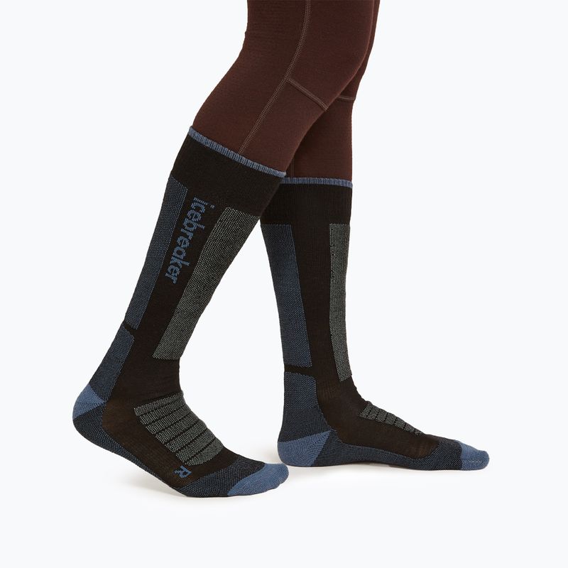 Dámské lyžařské ponožky icebreaker Merino Ski+ Ultralight OTC black/dawn/graphite 2