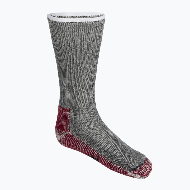 Trekingové ponožky Smartwool Classic Mountaineer Maximum Cushion Crew šedo-červené SW0133000031