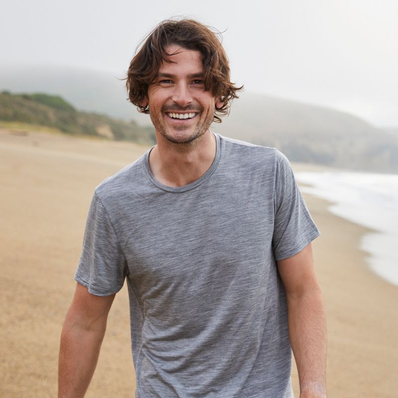 Pánské trekingové tričko icebreaker Sphere II SS šedé IB0A56C60161 8