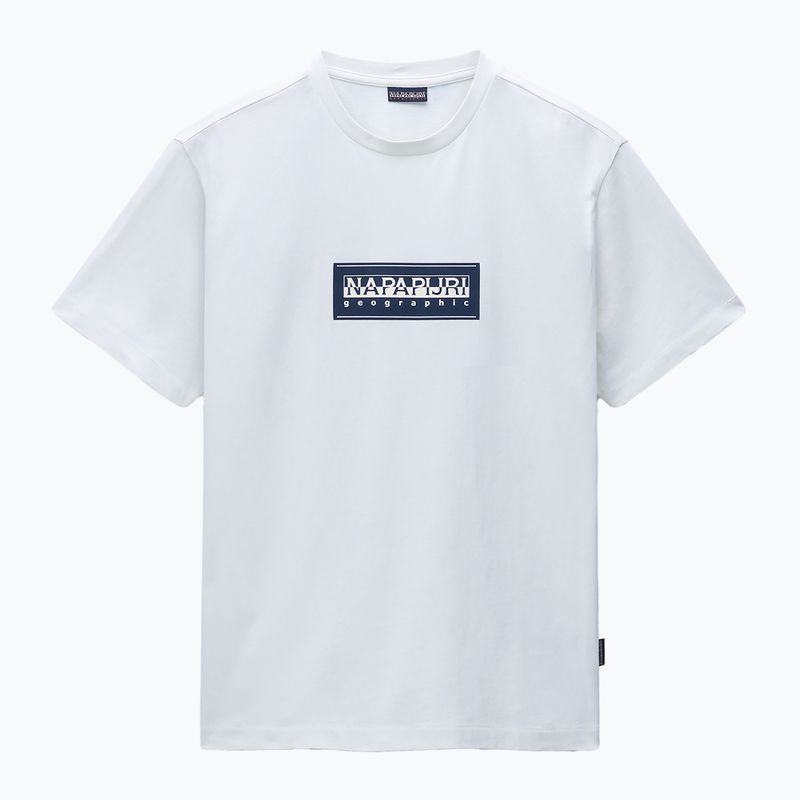 Pánské tričko Napapijri S-Box Logo white heron 4