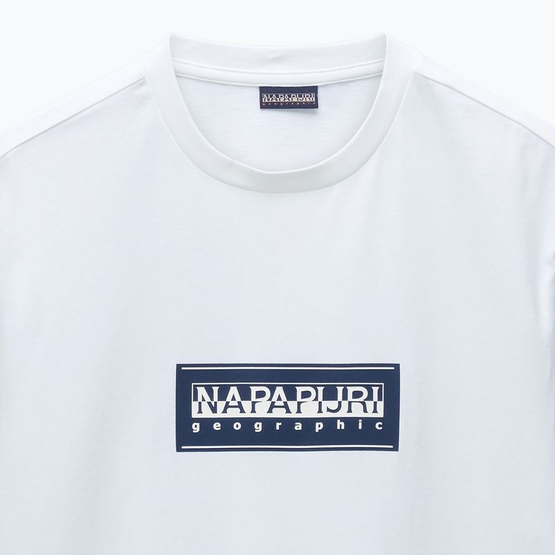 Pánské tričko Napapijri S-Box Logo white heron 6