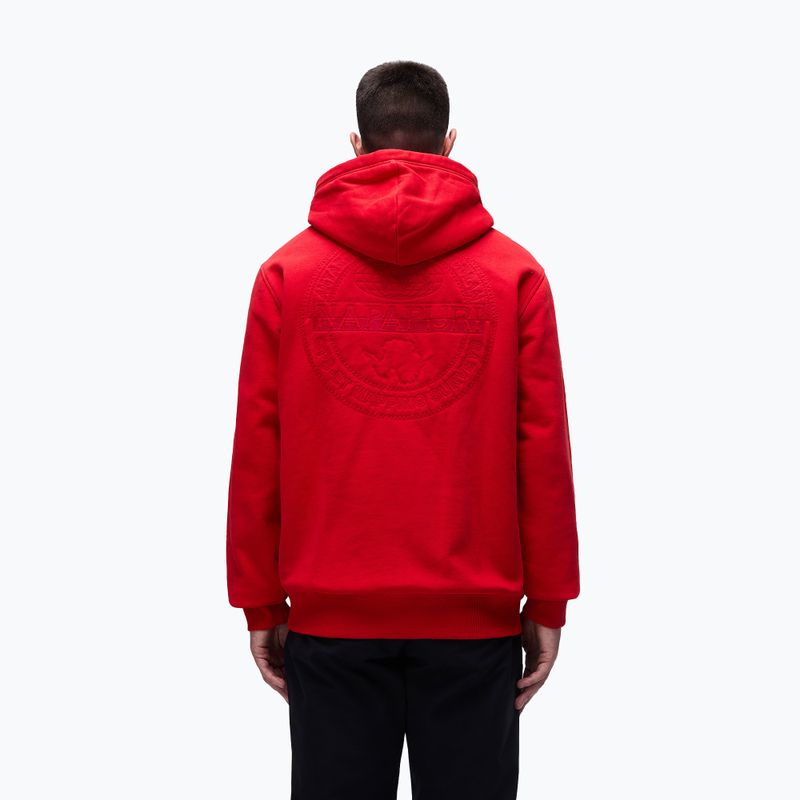 Pánská mikina Napapijri B-Kander Hooded red goji 3