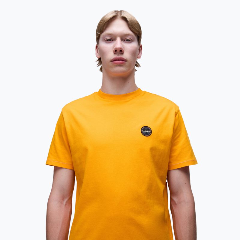 Pánské tričko Napapijri S-Badge orange marigold 4