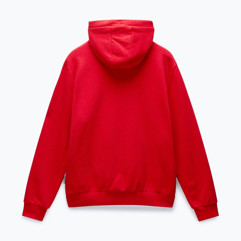 Pánská mikina Napapijri Burgee Half Zip Hooded 2.0 red goji 6